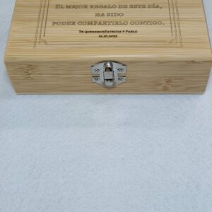 Estuche Set de Vino con Tapa Personalizada