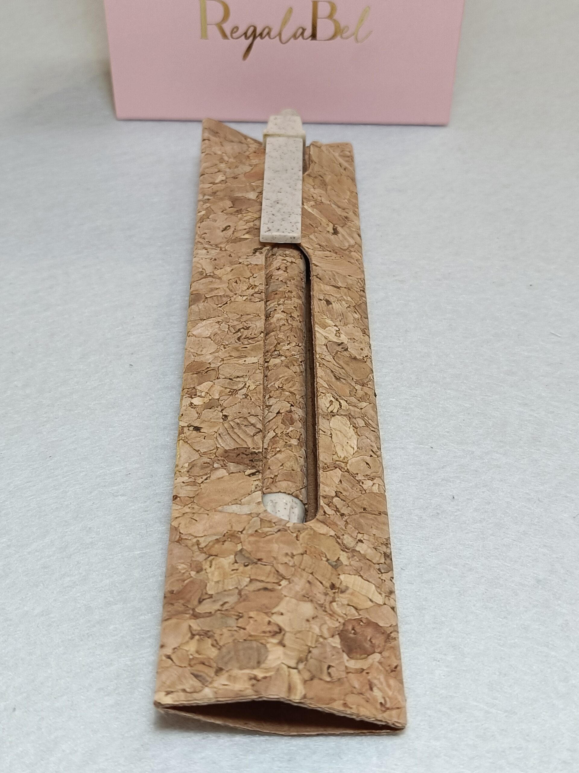 Bolígrafo de Corcho con Funda Personalizada - Mín. 20 uds - Imagen 2