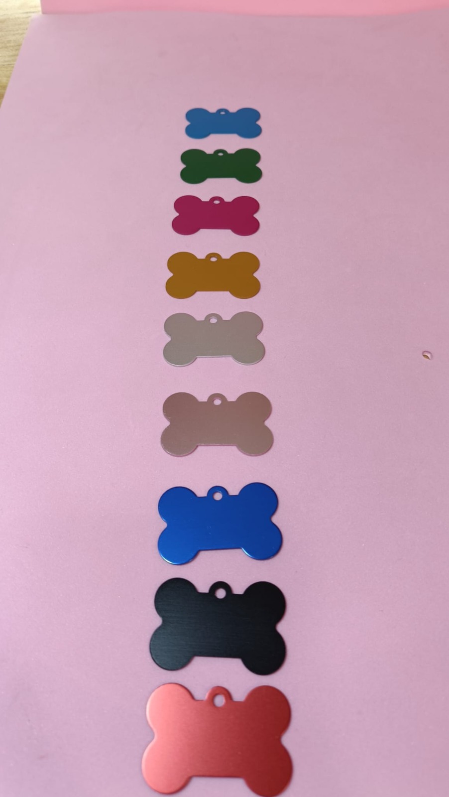 Chapa con anilla para tu mascota personalizable por ambas caras