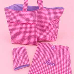 Conjuntos Vichy fucsia-lila
