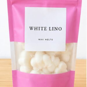 Wax melts white lino