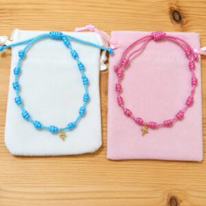 Pulsera de nudos con charm chupete
